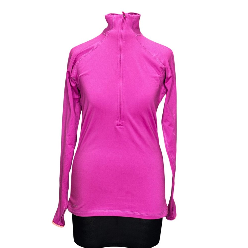 Nike Pro Womens Medium Long Sleeve Pink Pullover